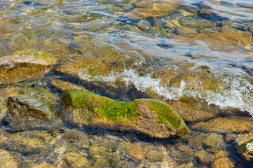 Stones on the shore of Lake Baikal. _ Берег Байкала.