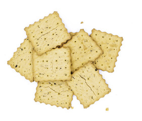 biscuits heap isolated on white