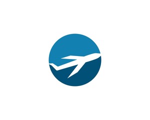 Plane logo vector