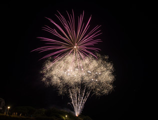 Feux d'artifices les Minimes La Rochelle Charente Maritime France