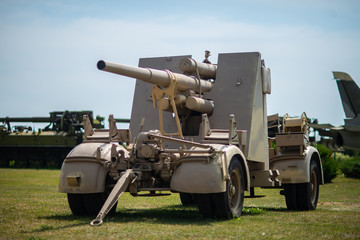 Fototapeta premium super heavy old anti-aircraft guns for design