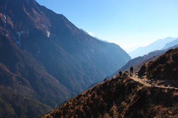 Fototapeta na wymiar Amazing mountains on Himalayas.