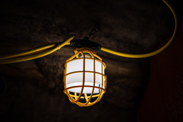 Lamp in the underground cave