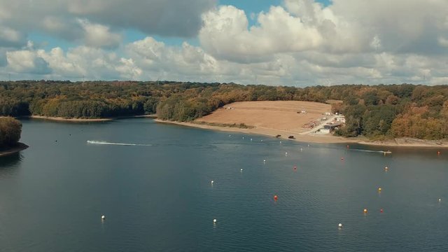 Eau d&rsquo;Heure Lakes, Cerfontaine, Wallonia, Belgium