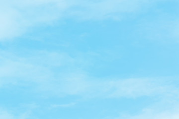 Blue backdrop in the air