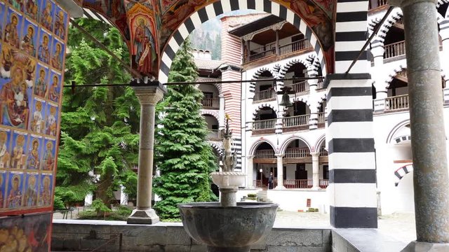 Walking on Rila Monastery, Bulgaria