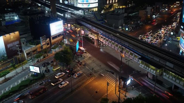 A timelapse of the Asok intersection in Bangkok