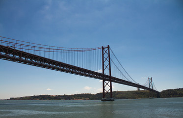 Fototapeta na wymiar April 25th bridge in Lisbon