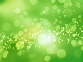 green bokeh beautiful abstract background or wallpaper