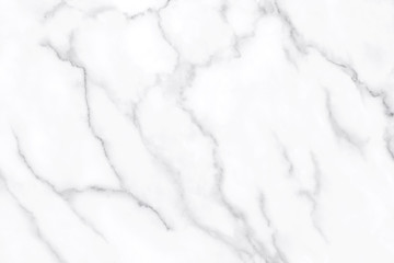 White marble texture with natural pattern for background.