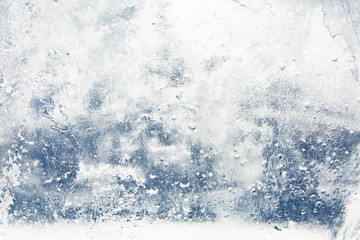 The texture of the ice. The frozen water.Winter background    