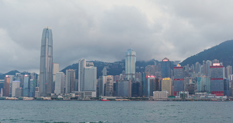 Naklejka premium Hong Kong skyline