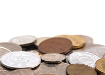 A Mix of Coins from Various Countries