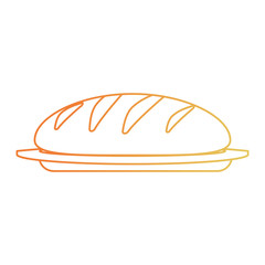fresh bread isolated icon