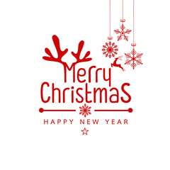 Naklejka na ściany i meble Merry Christmas and Happy new year design background. Vector illustration
