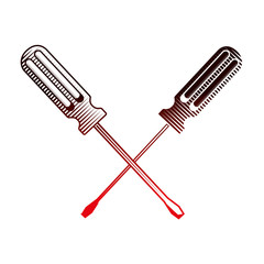 crossed screwdrivers tools repair maintenance