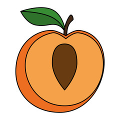 fresh peach healthy food