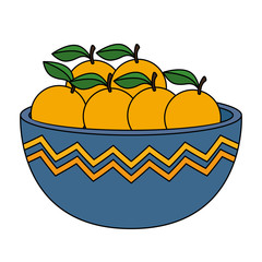 fresh oranges in bowl healthy food