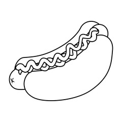 fresh and delicious hot dog