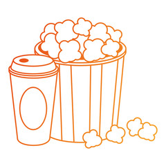 delicious pop corn and soda