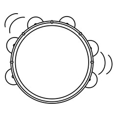 tambourine musical instrument icon
