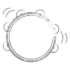 tambourine musical instrument icon