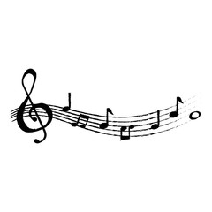 musical partiture notes icons