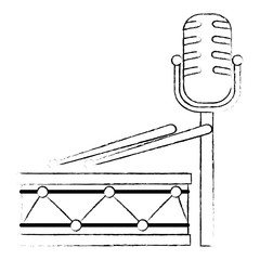 drum instrument with microphone