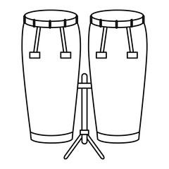 bongo drums tropical instrument