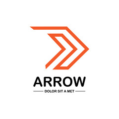 Abstract arrow logo