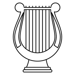 harp music instrument icon