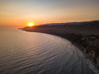 California  coast Sunset
