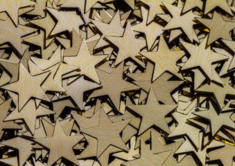 Goldene Sterne Dekoration Schmuck