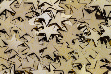 Goldene Sterne Dekoration Schmuck