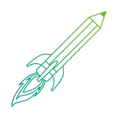 pencil rocket start up