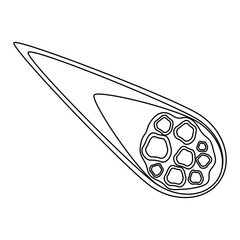 asteroid with craters falling