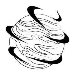 universe planet space icon