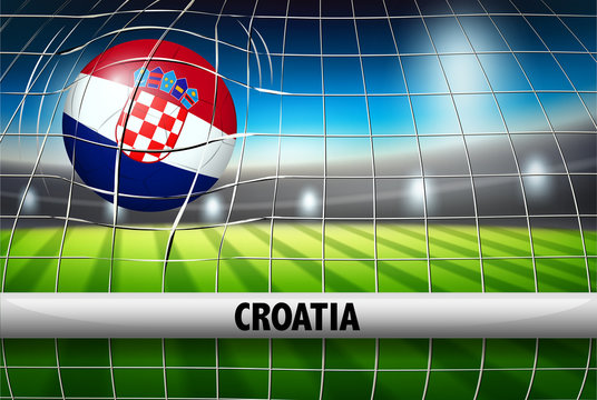 A Croatia football flag
