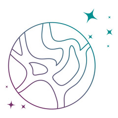 universe planet space icon
