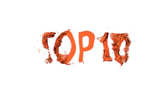 colorful logo animation word top 10