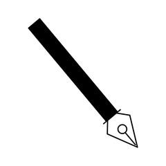 fountain pen isolated icon