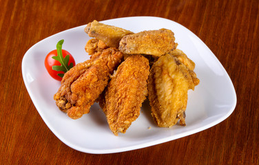 Chicken wings heap