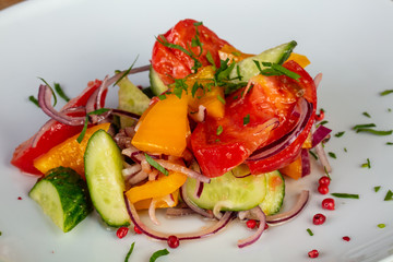 Tasty rustic salad