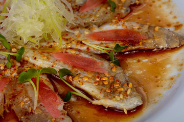 Carpaccio with dorada fish