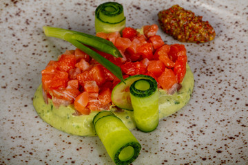 Tartar with salmon