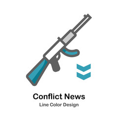 Conflict News Flat Icon