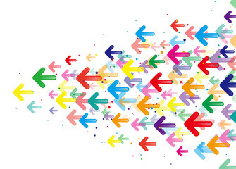 矢印　カラフル