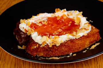 Sweet Brioche with jam