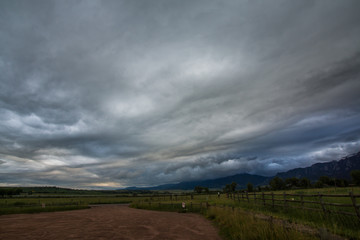 Stormy weather in Boulder, Colorado