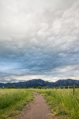 Dramatic Clouds over Boulder, Colorado